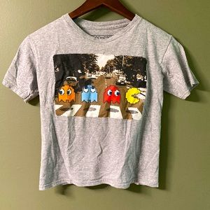 Little kiddos Pac-Man/The Beatles mash up